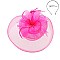 Fashionable Headband/pin with Large Mesh W/feather SLHTH2117