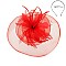 Fashionable Headband/pin with Large Mesh W/feather SLHTH2117