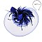 Fashionable Headband/pin with Large Mesh W/feather SLHTH2117