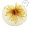 Fashionable Headband/pin with Ruffle Flower Mesh Bow SLHTH2122