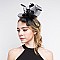 Classy  Headband/pin with Loopy Mesh W/feather SLHTH2123