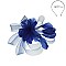 Classy  Headband/pin with Loopy Mesh W/feather SLHTH2123