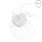 Classy Fascinator Floral And Feather With Veil SLHTH2165