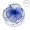 Sassy Fascinator with Mesh Netting and Feathers MEZ2171