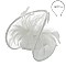 Classy Fascinator with Mesh Netting and Feathers