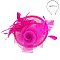 Rose Design Sinamay Fascinator