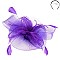 Classy Fascinator with Mesh Feather Center SLHTH2184