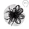 Classy Fascinator with Medium Center Rose Mesh SLHTH2201