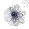 Classy Fascinator with Medium Center Rose Mesh SLHTH2201