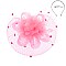 SATIN FLOWER MESH VEIL FASCINATOR