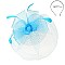 Classy Fascinator with Mesh Floral Feather