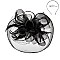 Classy Fascinator with Mesh Net Floral Feather SLHTH2262