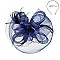 Classy Fascinator with Mesh Net Floral Feather SLHTH2262