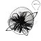 Classy Fascinator with Mesh Veil Floral Feather SLHTH2263