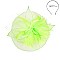 Classy Fascinator with Mesh Veil Floral Feather SLHTH2263