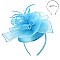 Classy MESH FLORAL FEATHER CAP Fascinator