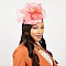 Classy MESH FLORAL FEATHER CAP Fascinator