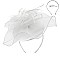 Classy MESH FLORAL FEATHER CAP Fascinator