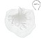 FEATHERED MESH VEIL LOOP FLOWER FASCINATOR