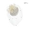 POM VEIL FLORAL BOW FASCINATOR
