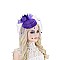 POM VEIL FLORAL BOW FASCINATOR