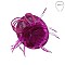 WOVEN LOTUS FEATHER LOOP FASCINATOR