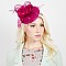 WOVEN LOTUS FEATHER LOOP FASCINATOR