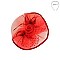 ROSE AND POLKA DOT VEIL FASCINATOR