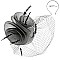 Large Classy MESH VEIL FASCINATOR