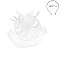 Large Classy MESH VEIL FASCINATOR