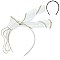 Unique Fascinator with Satin Bow RHINESTONE Trimmed