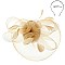 DERBY TILT MESH FLOWER FEATHERS FASCINATOR