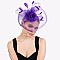 DERBY TILT MESH FLOWER FEATHERS FASCINATOR