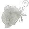 Ladies Sinamay Tilted Fascinator With Flower and Long Feathers