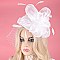 FASHIONABLE DERBY High FLOWER FEATHERS FASCINATOR WITH MESH