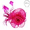 Rose Design Sinamay Fascinator