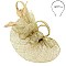 Classy Sinamay Bow and Feather Fascinator