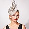 Classy Sinamay Bow and Feather Fascinator