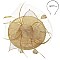 Round Shaped Sinamay RIBBON Fascinator with NET