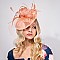 Round Shaped Sinamay RIBBON Fascinator with NET