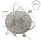 Round Shaped Sinamay RIBBON Fascinator with NET