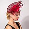 Unique Vintage INSPIRED  Feather flower Fascinator