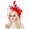 LARGE Southern Style Spotted Veiled Fascinator