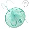 Round Shaped Sinamay Feather Fascinator