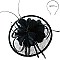 Round Shaped Sinamay Feather Fascinator