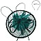 Round Shaped Sinamay Feather Fascinator