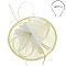 Round Shaped Sinamay Feather Fascinator