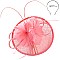 Round Shaped Sinamay Feather Fascinator
