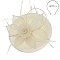 Sinamay Feather And Flower Fascinator