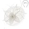 Sinamay Feather And Flower Fascinator